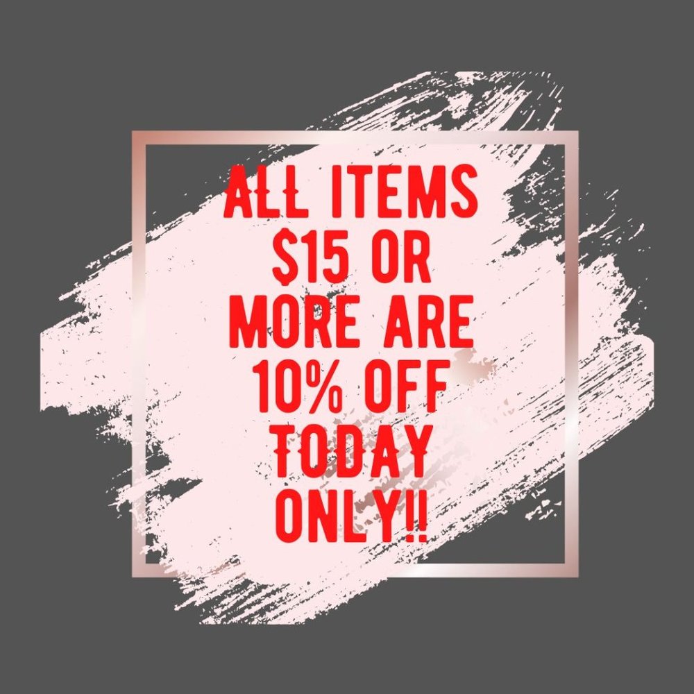 10% off closet clear-out today